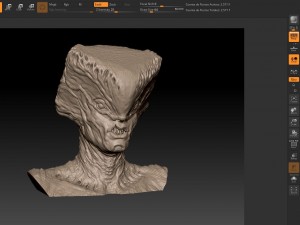 creature bust highpoly 3D 모델