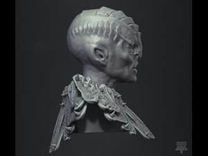 klingon - star trek bust highpoly 3D Model