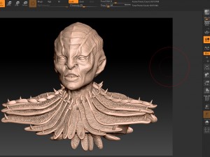 klingon - star trek bust highpoly 3D Model