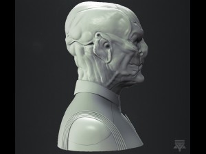 officer saru - star trek bust highpoly 3D 模型