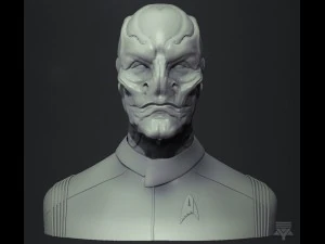 officer saru - star trek bust highpoly 3D Model