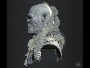 orc bust highpoly 3D Model