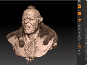 orc bust highpoly 3D Model