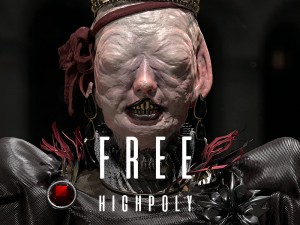 free highpoly model - queen of the mutants 3D Model