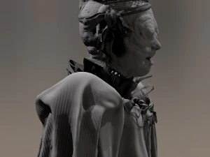 free highpoly model - queen of the mutants 3D Model