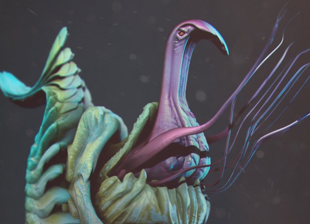 sea creature - highpoly 3D Model .c4d .max .obj .3ds .fbx .stl .blend 