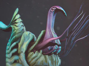 морська істота - highpoly 3D Модель