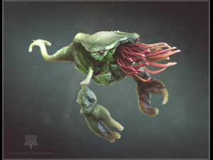 sea creature - highpoly Model 3D