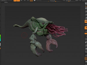 sea creature - highpoly Model 3D