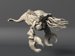 sea creature - highpoly Model 3D