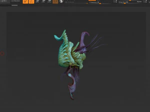 volume 1 sea creatures - highpoly 3D Model