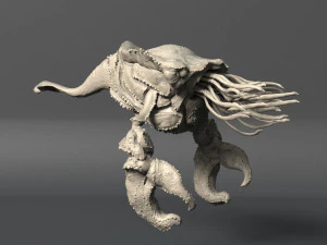 volume 1 sea creatures - highpoly 3D Model