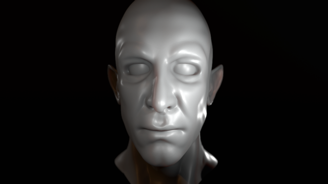male half-elf bust high poly 3d model Modèle 3D .c4d .max .obj .3ds .fbx .stl .blend 