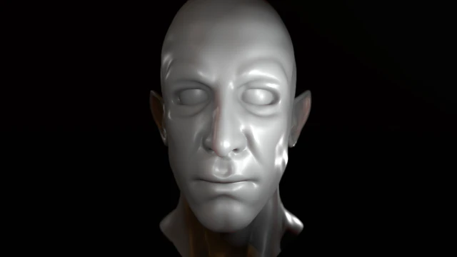 male half-elf bust high poly 3d model 3D Model .c4d .max .obj .3ds .fbx .stl .blend 