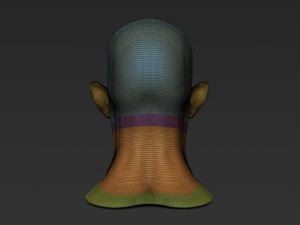 male half-elf bust high poly 3d model Modèle 3D