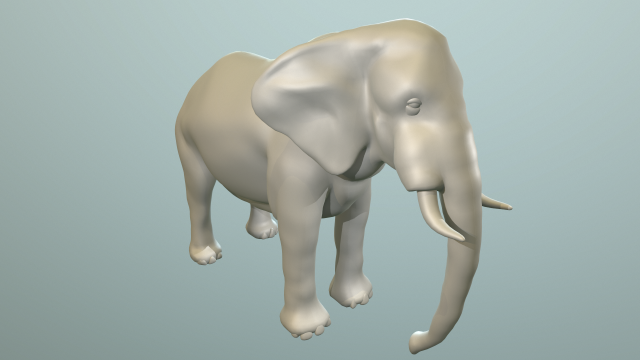 elephant for modeling and animation Model 3D .c4d .max .obj .3ds .fbx .stl .blend 