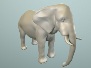 elephant for modeling and animation 3D Model