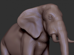 elephant for modeling and animation Model 3D