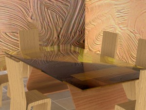 dining set Model 3D