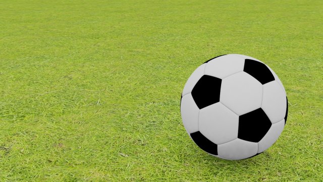 simple poly football 3D मॉडल .c4d .max .obj .3ds .fbx .stl .blend 