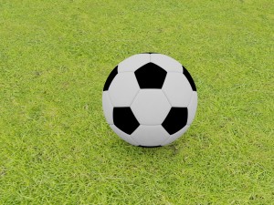 simple poly football 3D मॉडल