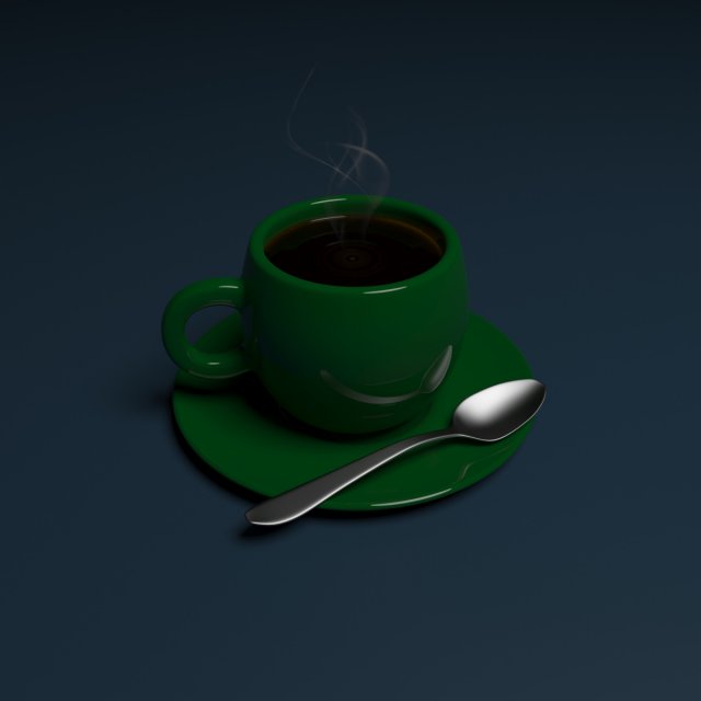 cup of coffee 3D Model .c4d .max .obj .3ds .fbx .stl .blend 