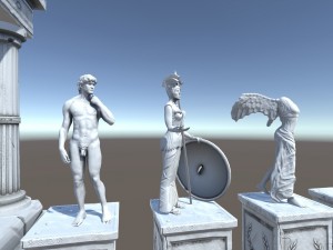 ancient greek city game ready pack 3D Model