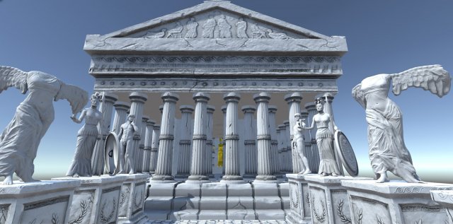 ancient greek city game ready pack 3D Model .c4d .max .obj .3ds .fbx .stl .blend 