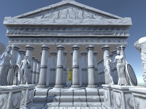 ancient greek city game ready pack 3D मॉडल