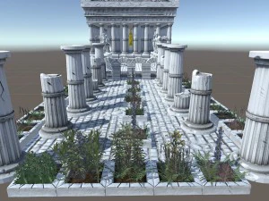 ancient greek city game ready pack 3D Model