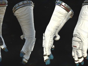 vr astronaut hands game optimized package - animated Modelo 3D