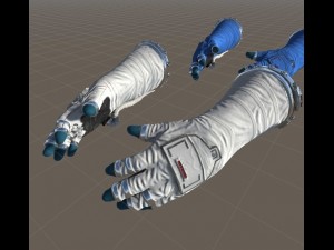 vr astronaut hands game optimized package - animated 3D Model