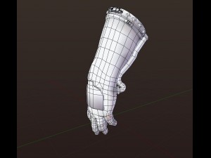 vr astronaut hands game optimized package - animated 3D Model