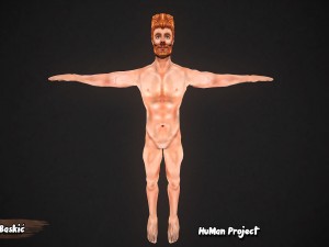 human 3d project animated-handpaintedmale 3D 모델