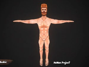 людина 3d проект анімований ручний малюнокчоловічий 3D Модель