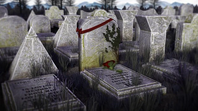 graveyard props package vr ready-optimized 3D Model .c4d .max .obj .3ds .fbx .stl .blend 