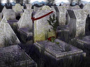 graveyard props package vr ready-optimized Modello 3D
