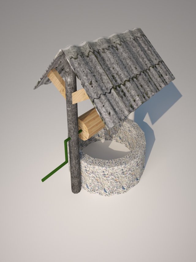 well Model 3D .c4d .max .obj .3ds .fbx .stl .blend 