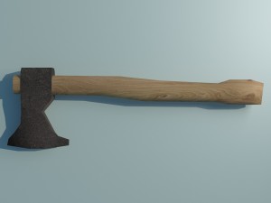 wooden-ax Model 3D
