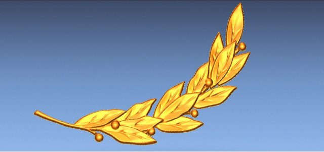 laurel 3D Print Model .c4d .max .obj .3ds .fbx .stl .blend 