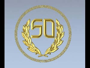 anniversary medal Modèles 3D en vedette