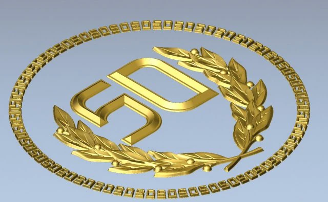 юбилейная медаль 3D Принт Модель .c4d .max .obj .3ds .fbx .stl .blend