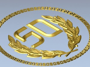 anniversary medal 3D Print Model