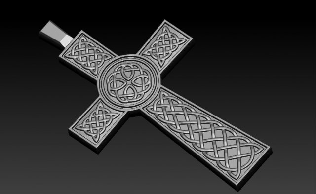 celtic cross 3D Принт Модель .c4d .max .obj .3ds .fbx .stl .blend 