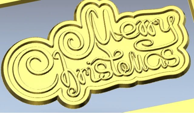 С Рождеством 3D Модель .c4d .max .obj .3ds .fbx .stl .blend