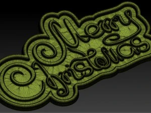 С Рождеством 3D Модель