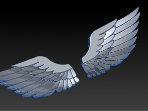 wings Model Cetak 3D