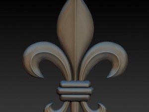 heraldic lily Model do druku 3D