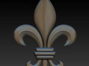 heraldic lily 3D Print Model
