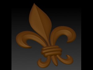 heraldic lily Model do druku 3D